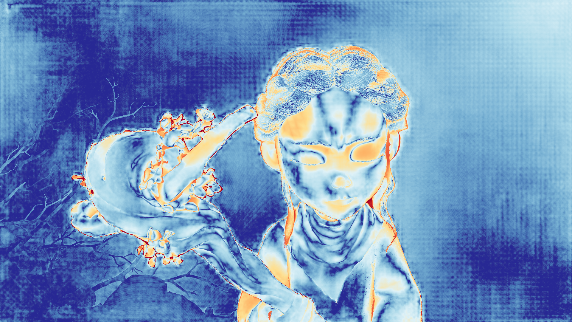 grayscale visualization of optical flow error