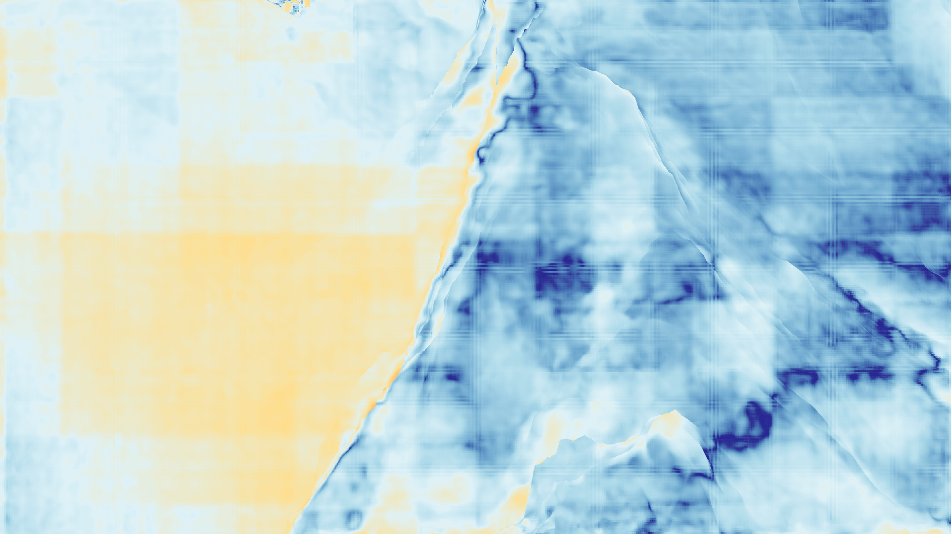 grayscale visualization of optical flow error