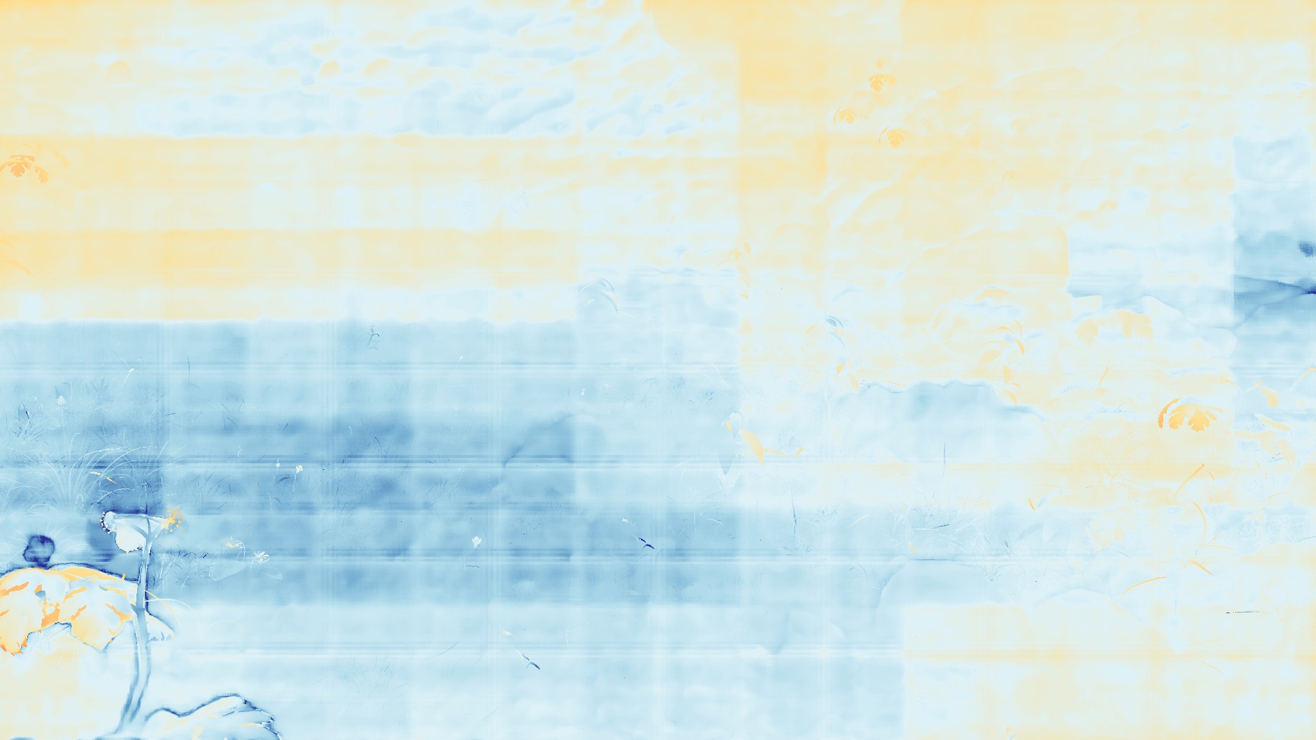 grayscale visualization of optical flow error
