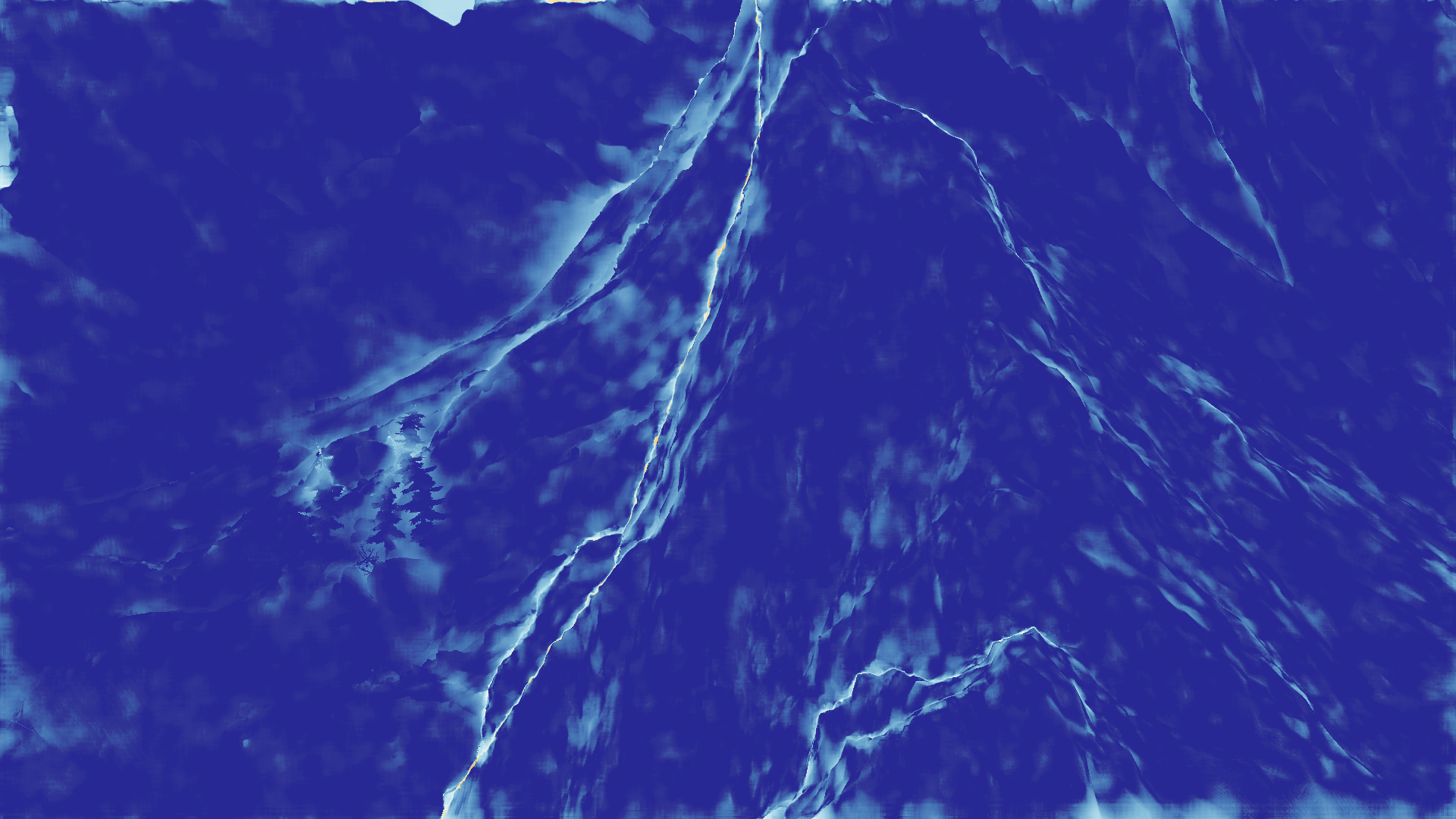 grayscale visualization of optical flow error