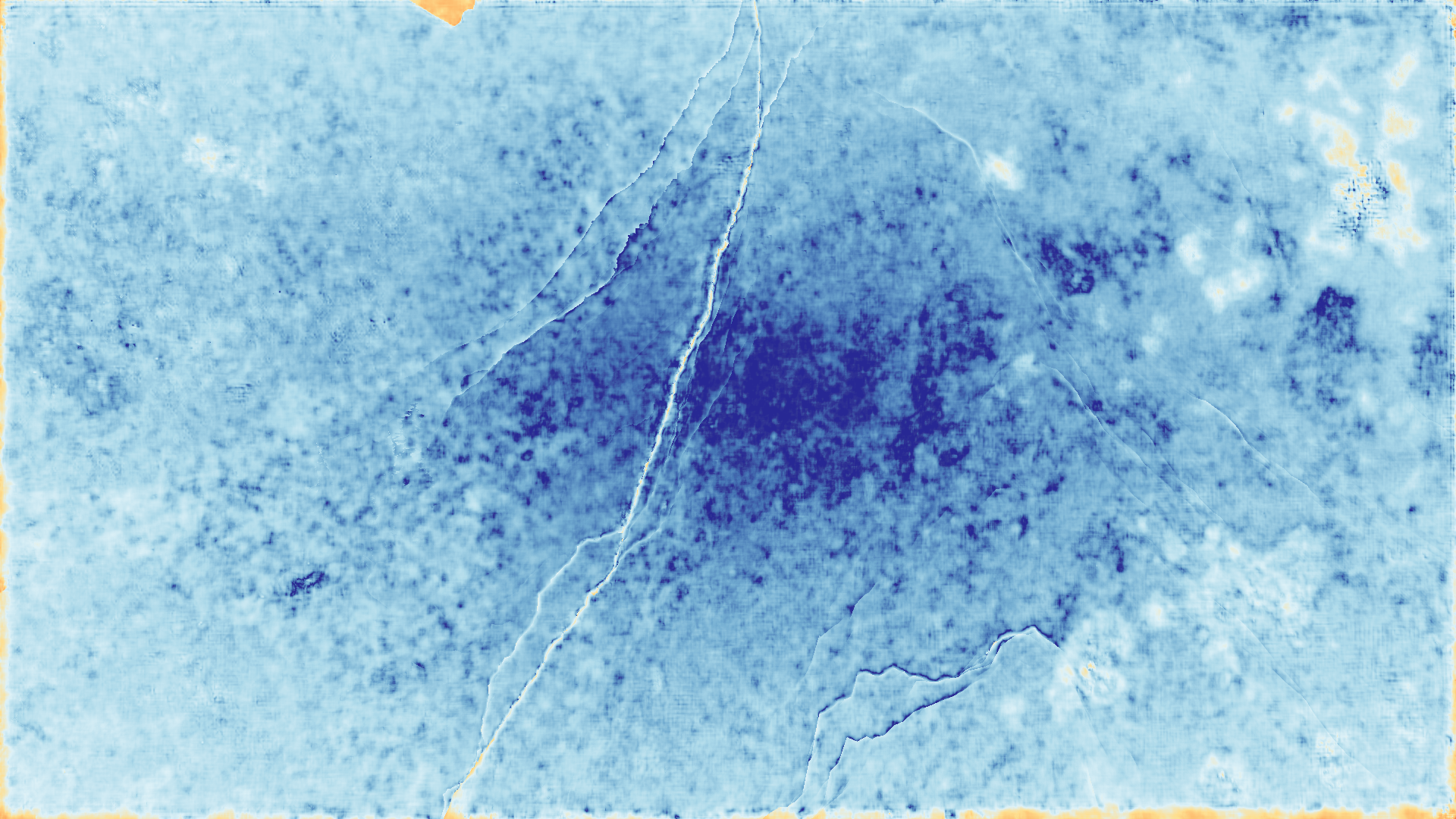 grayscale visualization of optical flow error