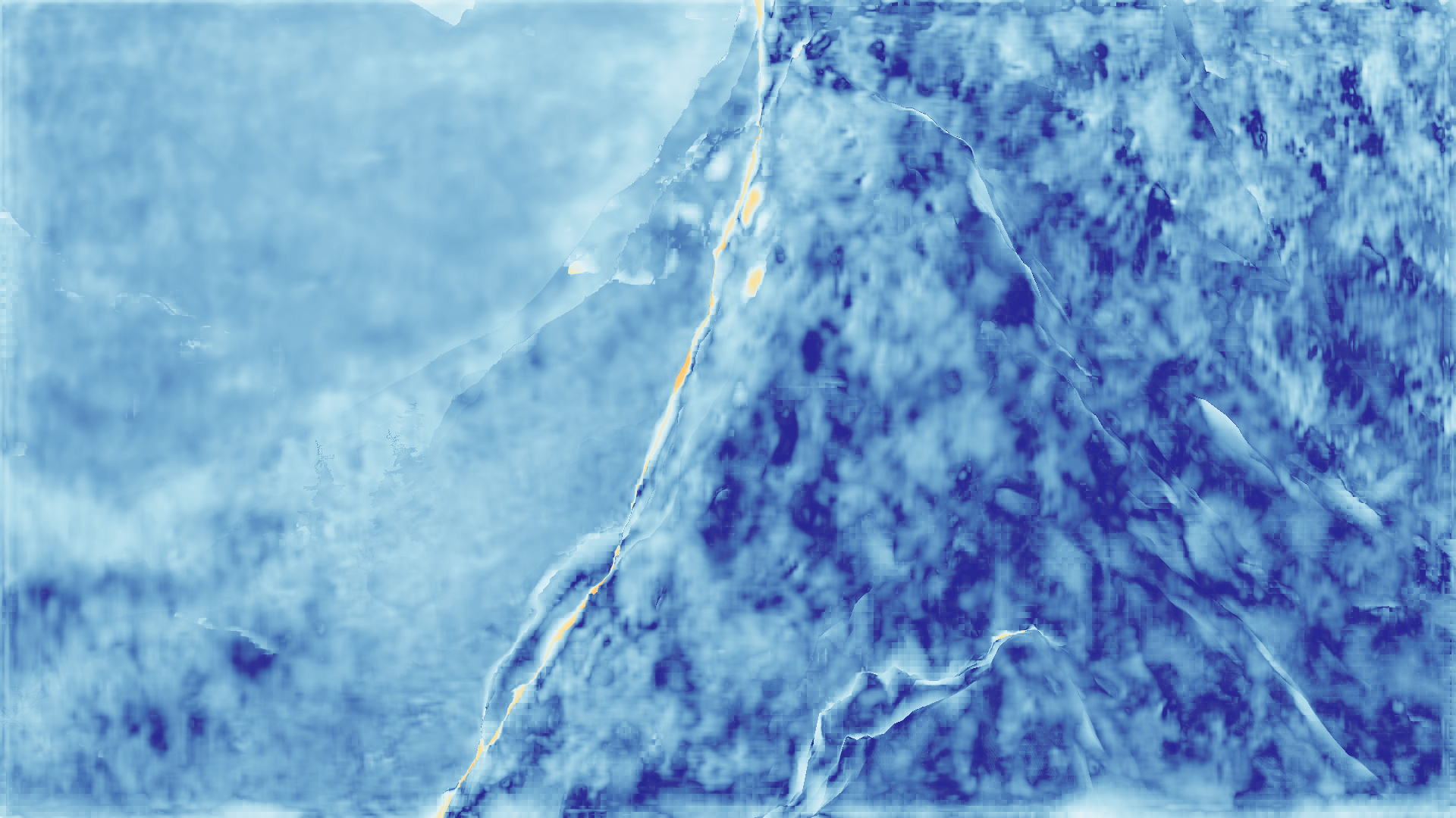 grayscale visualization of optical flow error