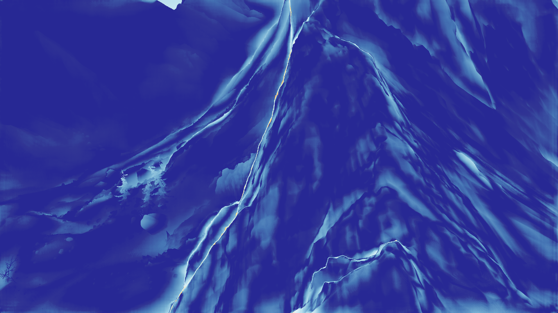 grayscale visualization of optical flow error