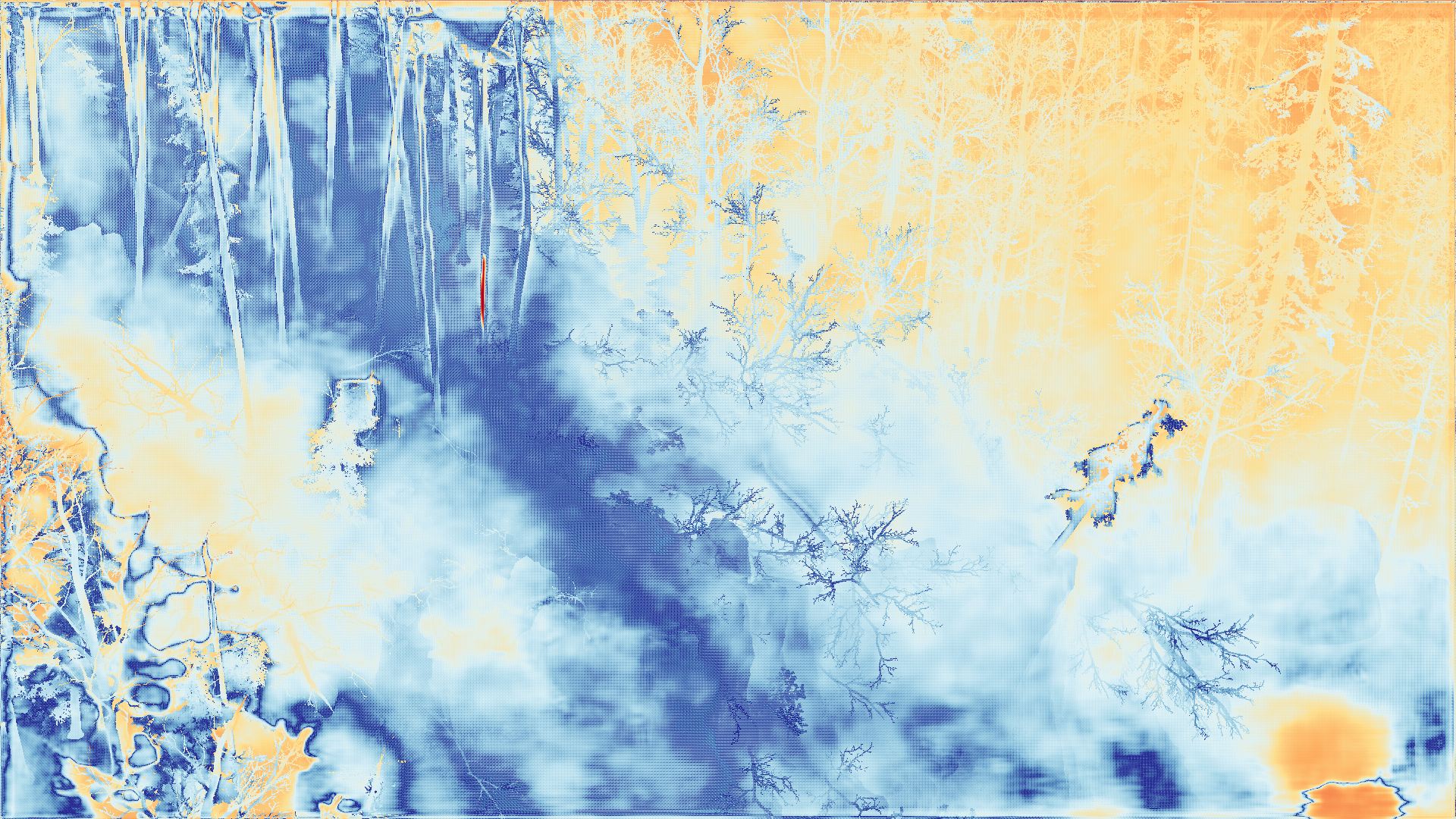 grayscale visualization of disparity 2 error