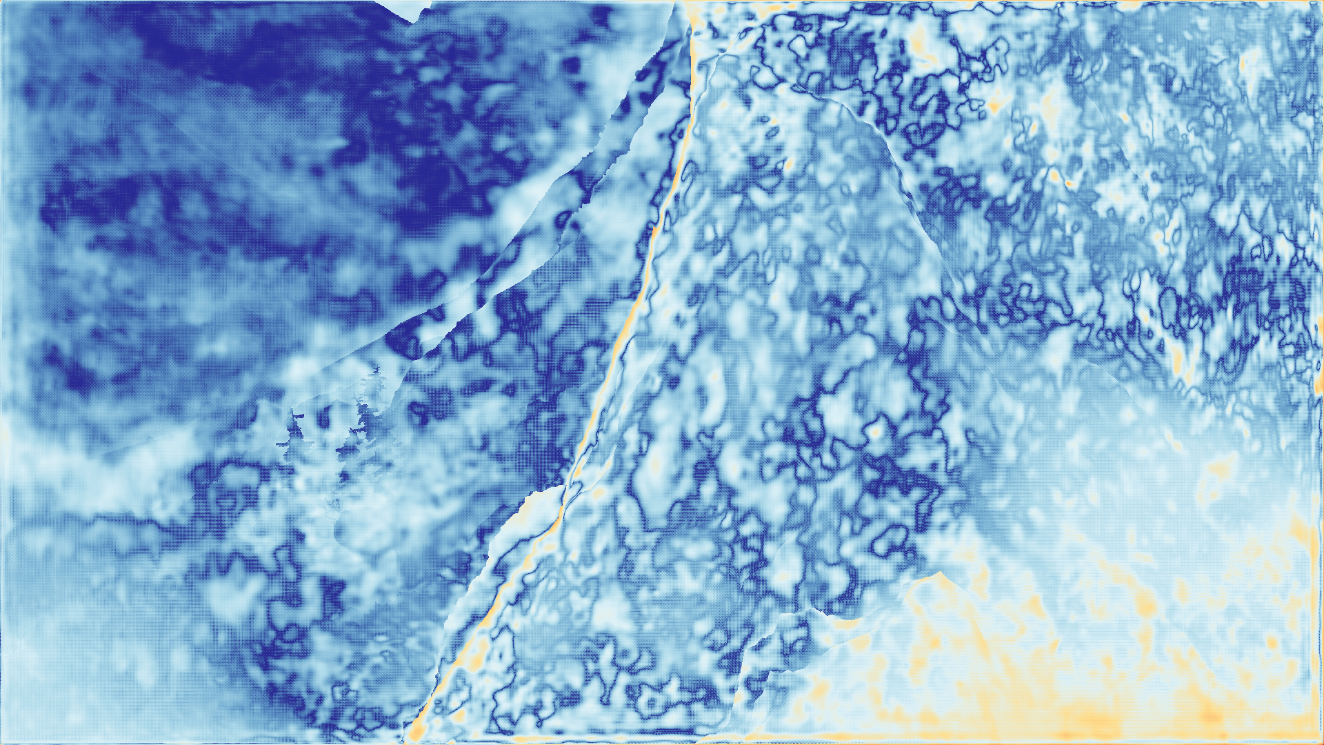 grayscale visualization of optical flow error