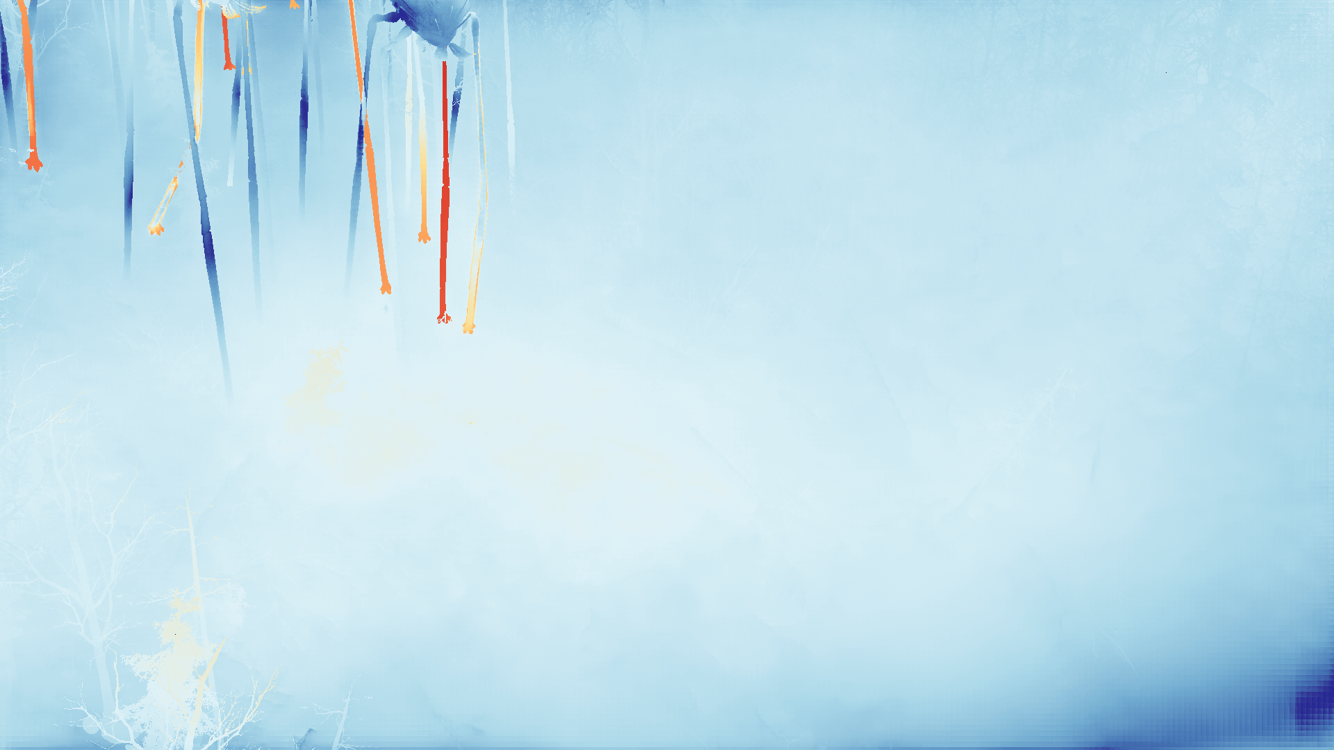 grayscale visualization of optical flow error