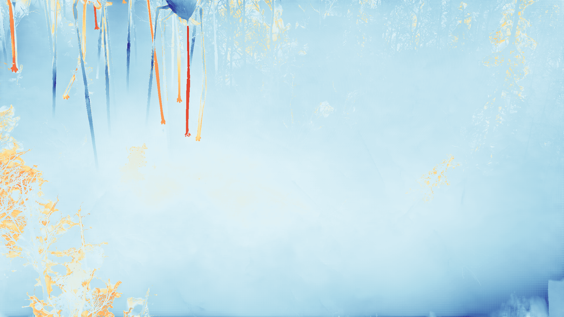 grayscale visualization of optical flow error