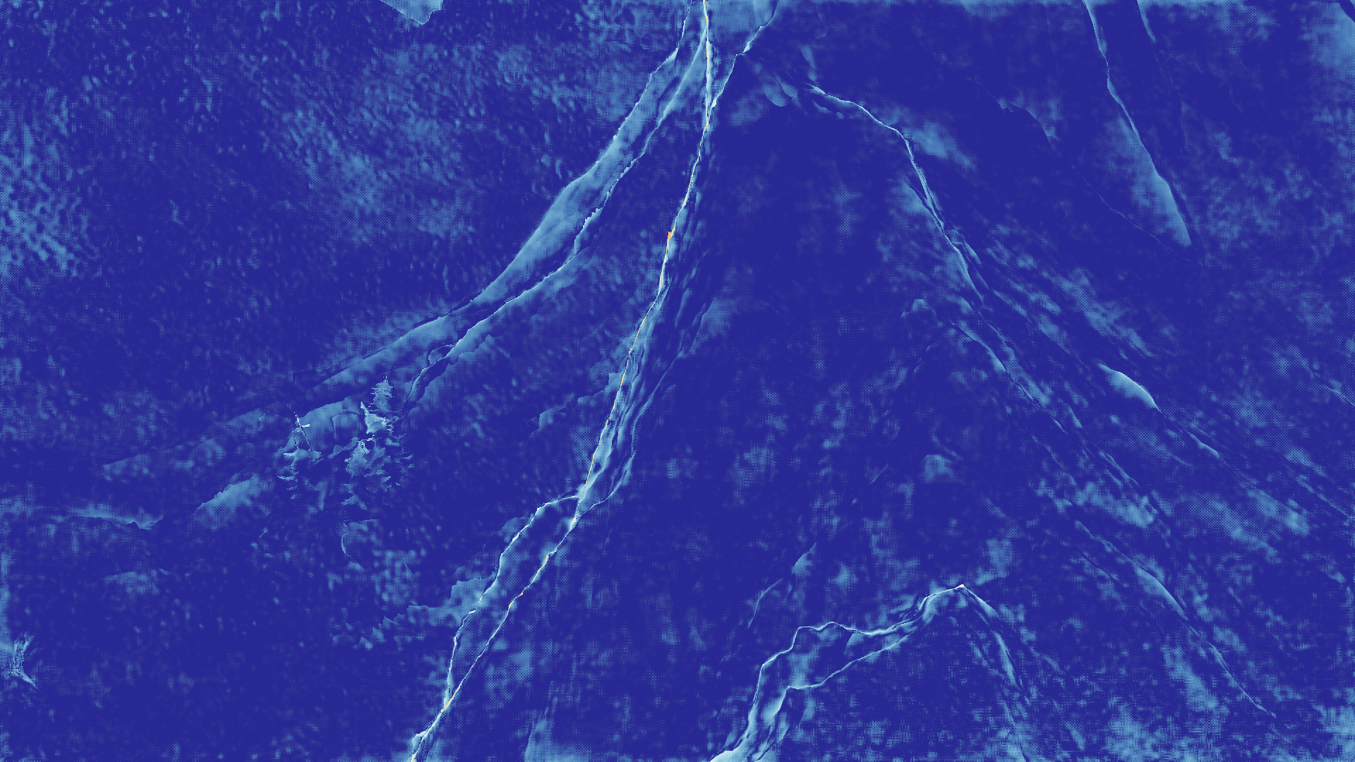 grayscale visualization of optical flow error