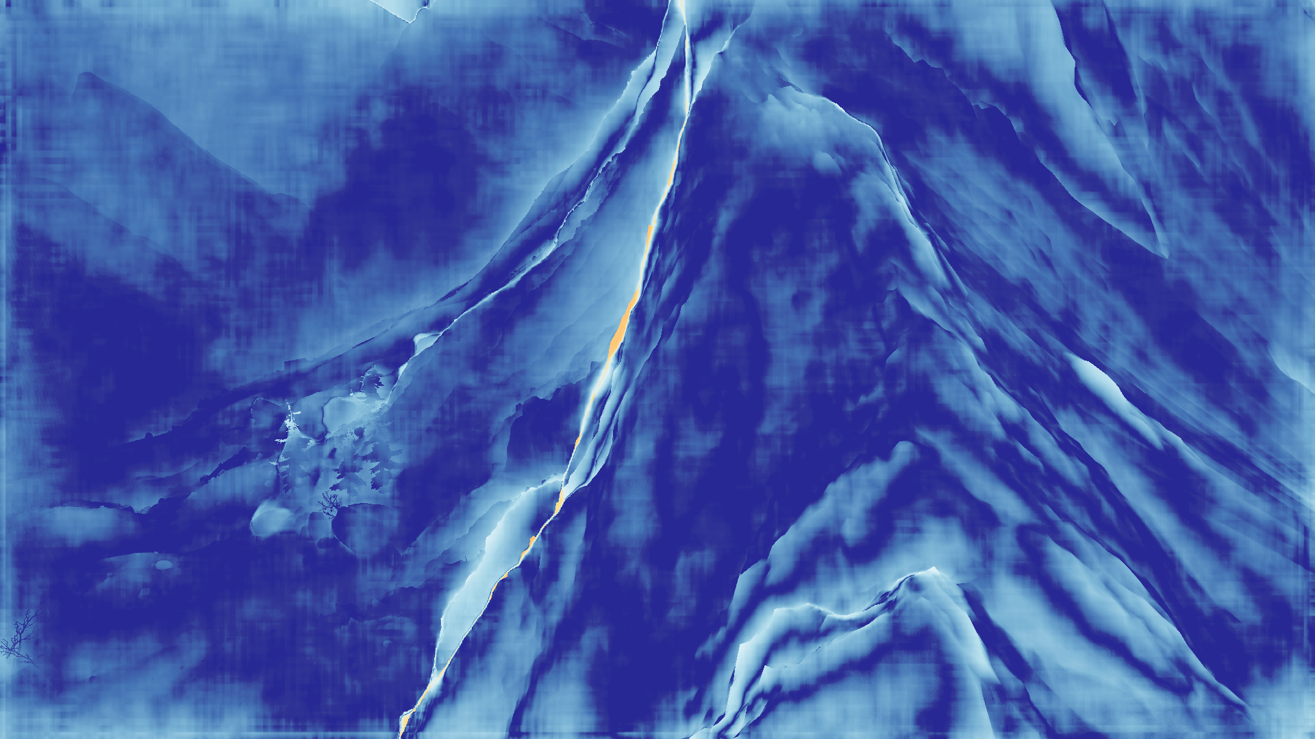 grayscale visualization of optical flow error