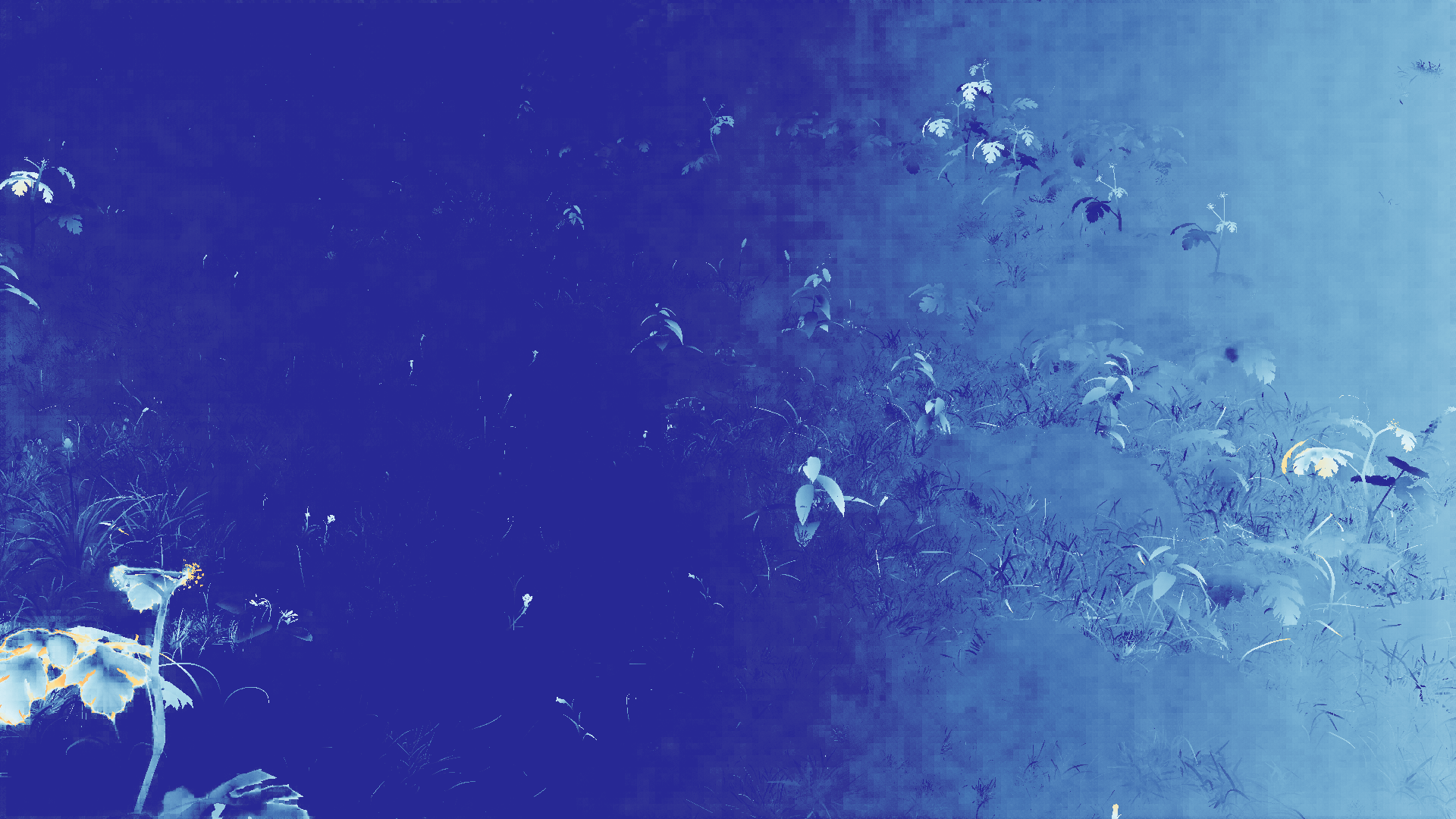 grayscale visualization of optical flow error