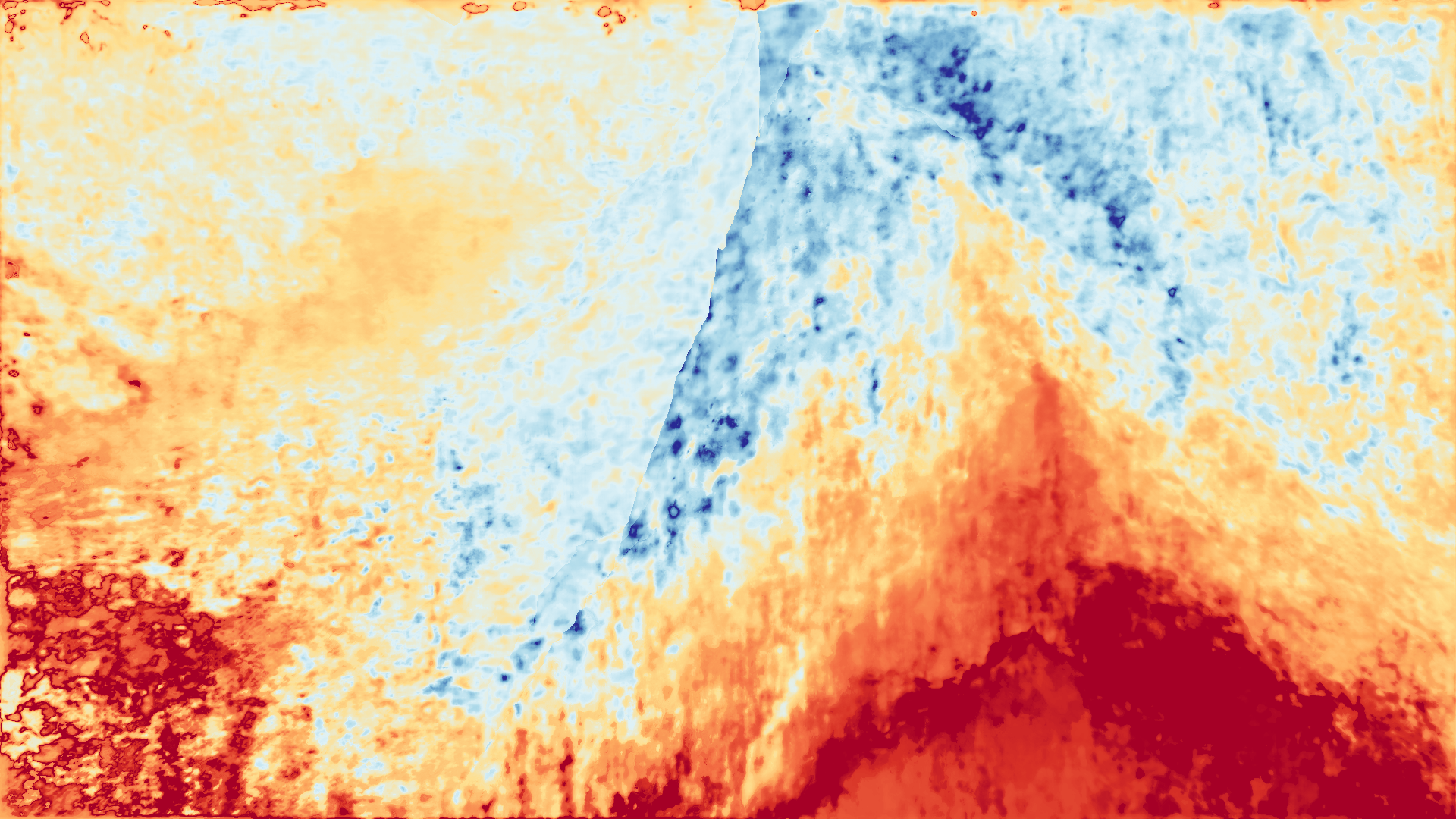 grayscale visualization of disparity 2 error