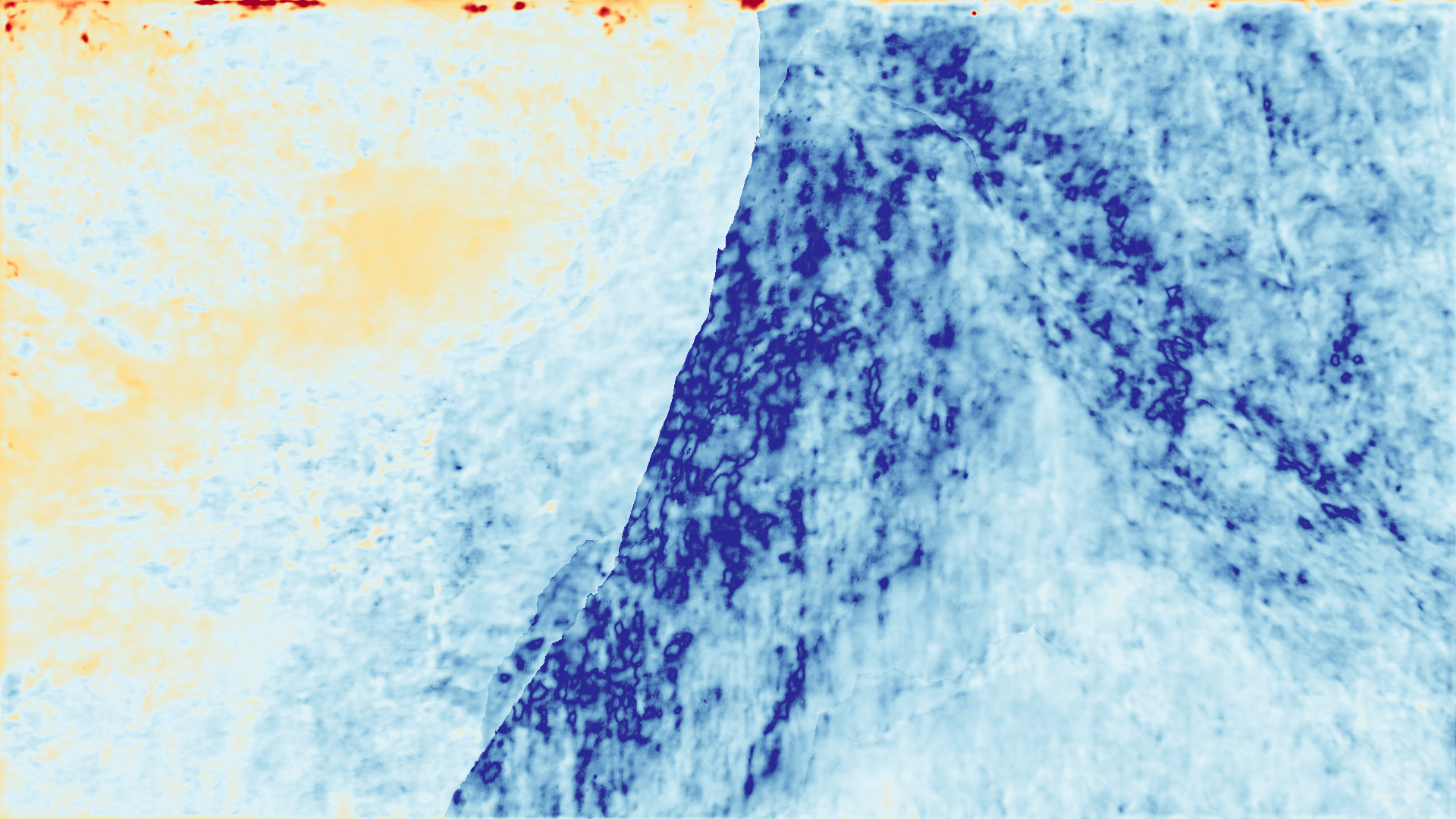 grayscale visualization of disparity 1 error