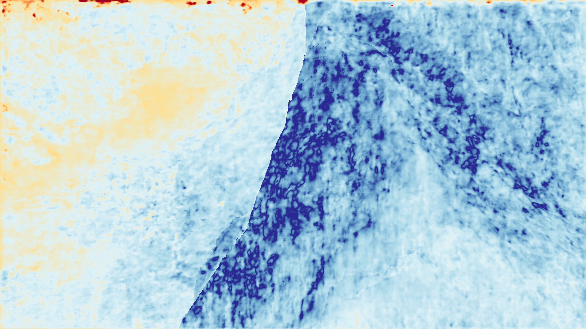 grayscale visualization of disparity 2 error