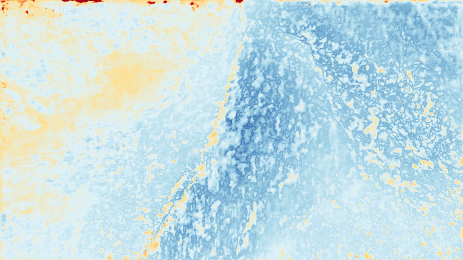 grayscale visualization of optical flow error