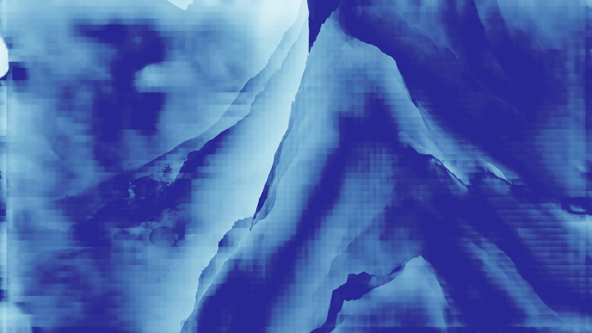 grayscale visualization of disparity 1 error