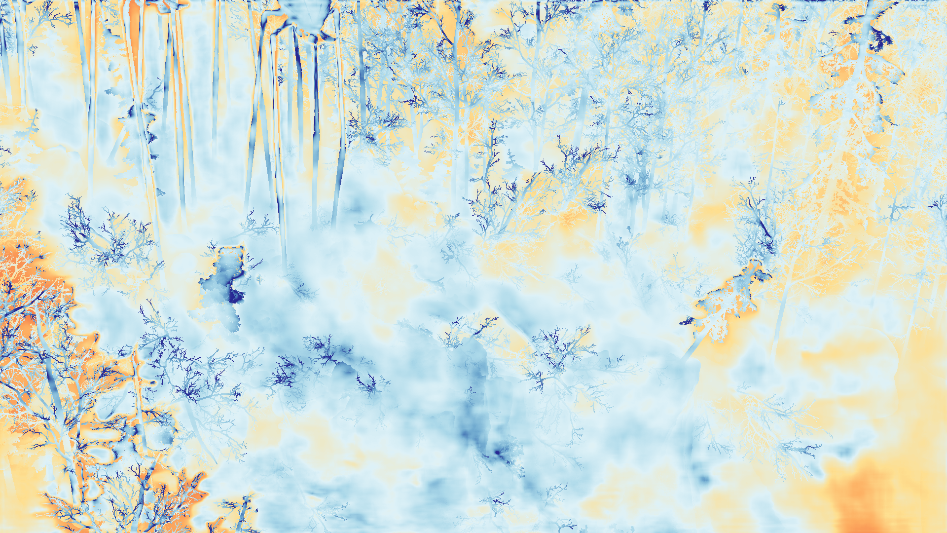 grayscale visualization of disparity 1 error