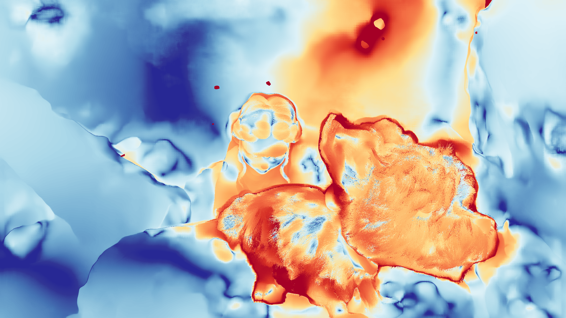 grayscale visualization of optical flow error