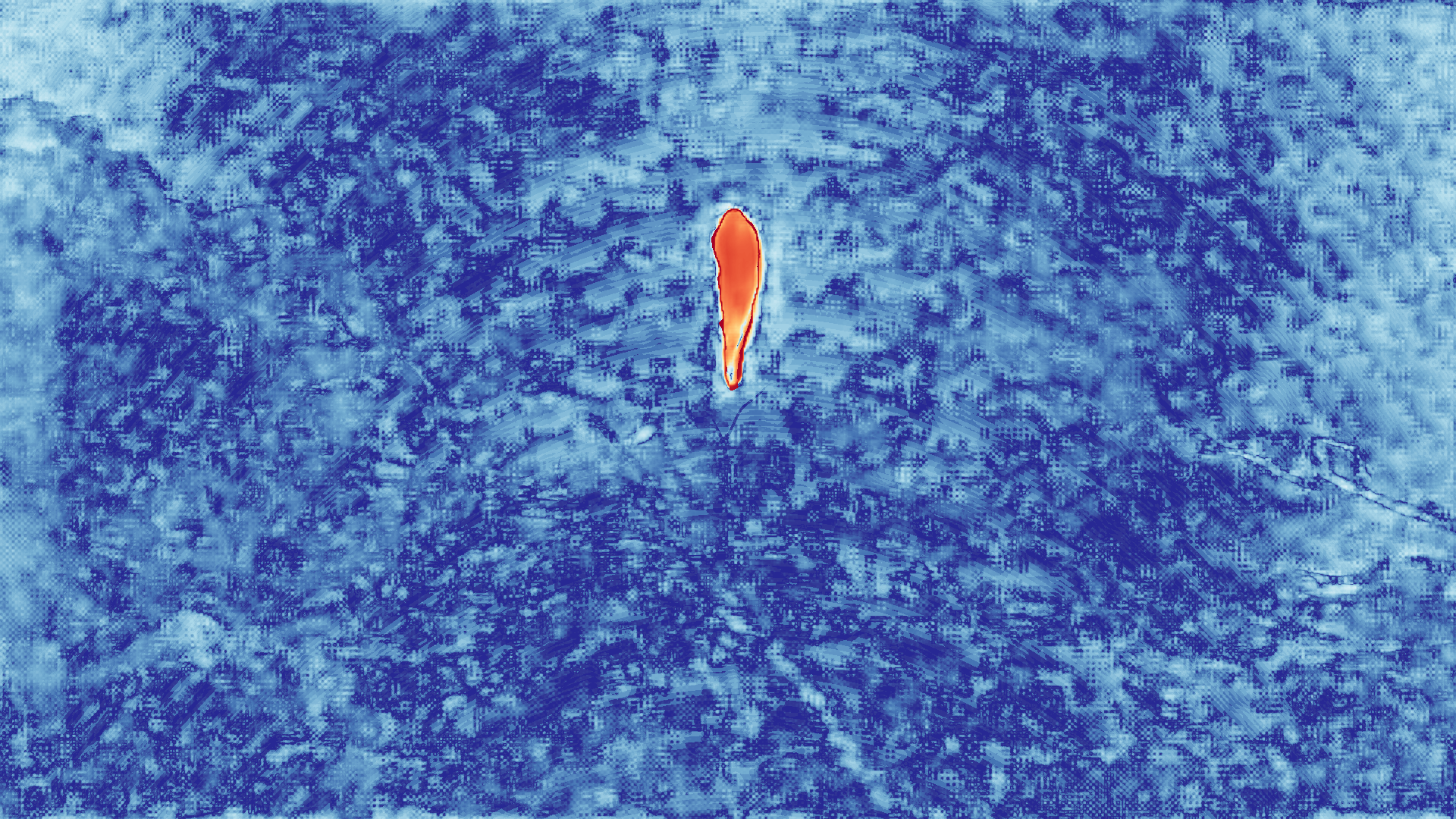 grayscale visualization of optical flow error