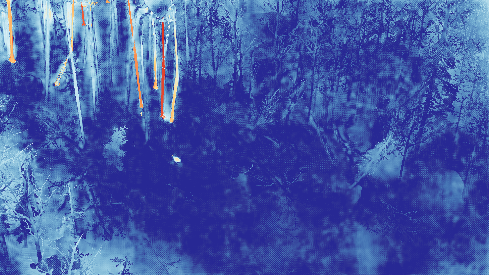 grayscale visualization of optical flow error