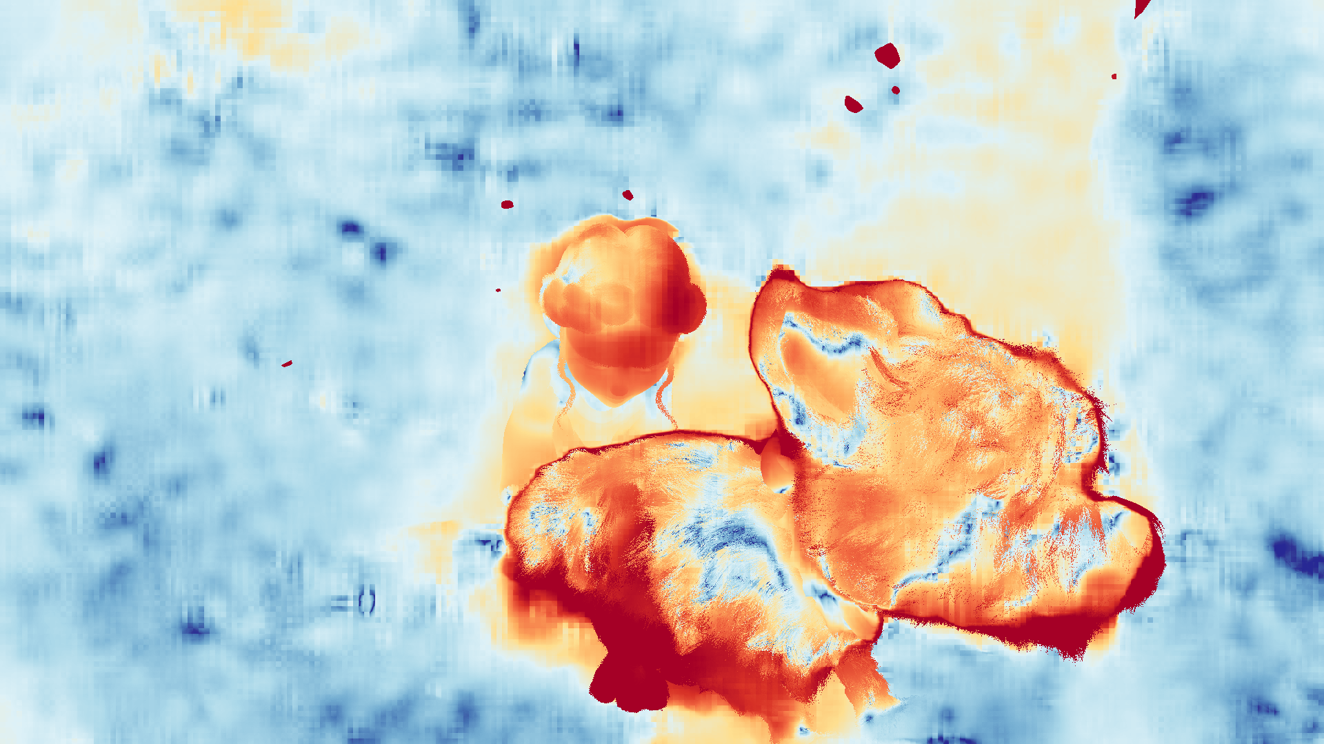 grayscale visualization of optical flow error