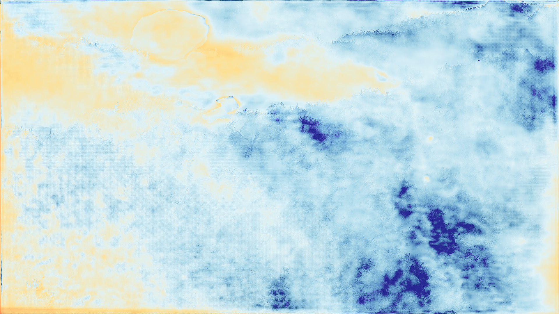 grayscale visualization of disparity 2 error