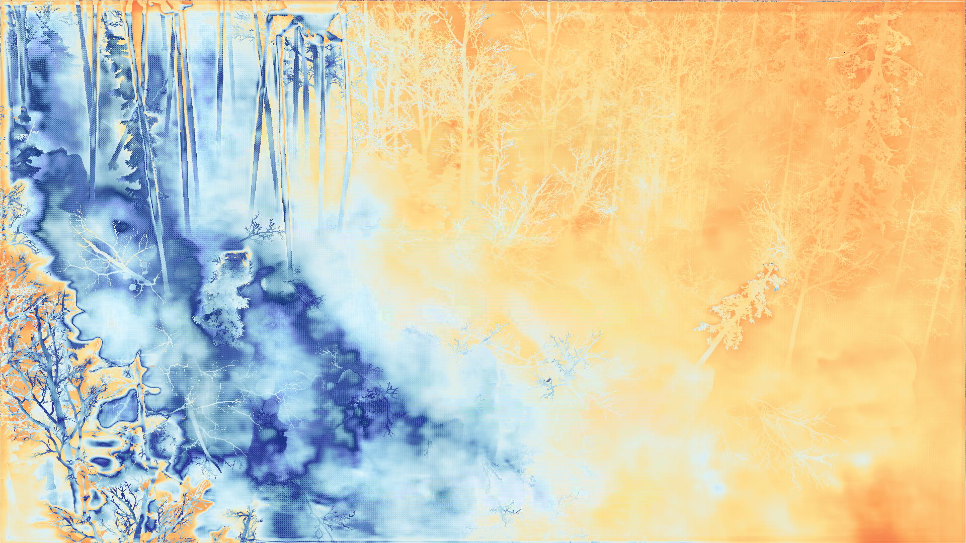 grayscale visualization of disparity 2 error