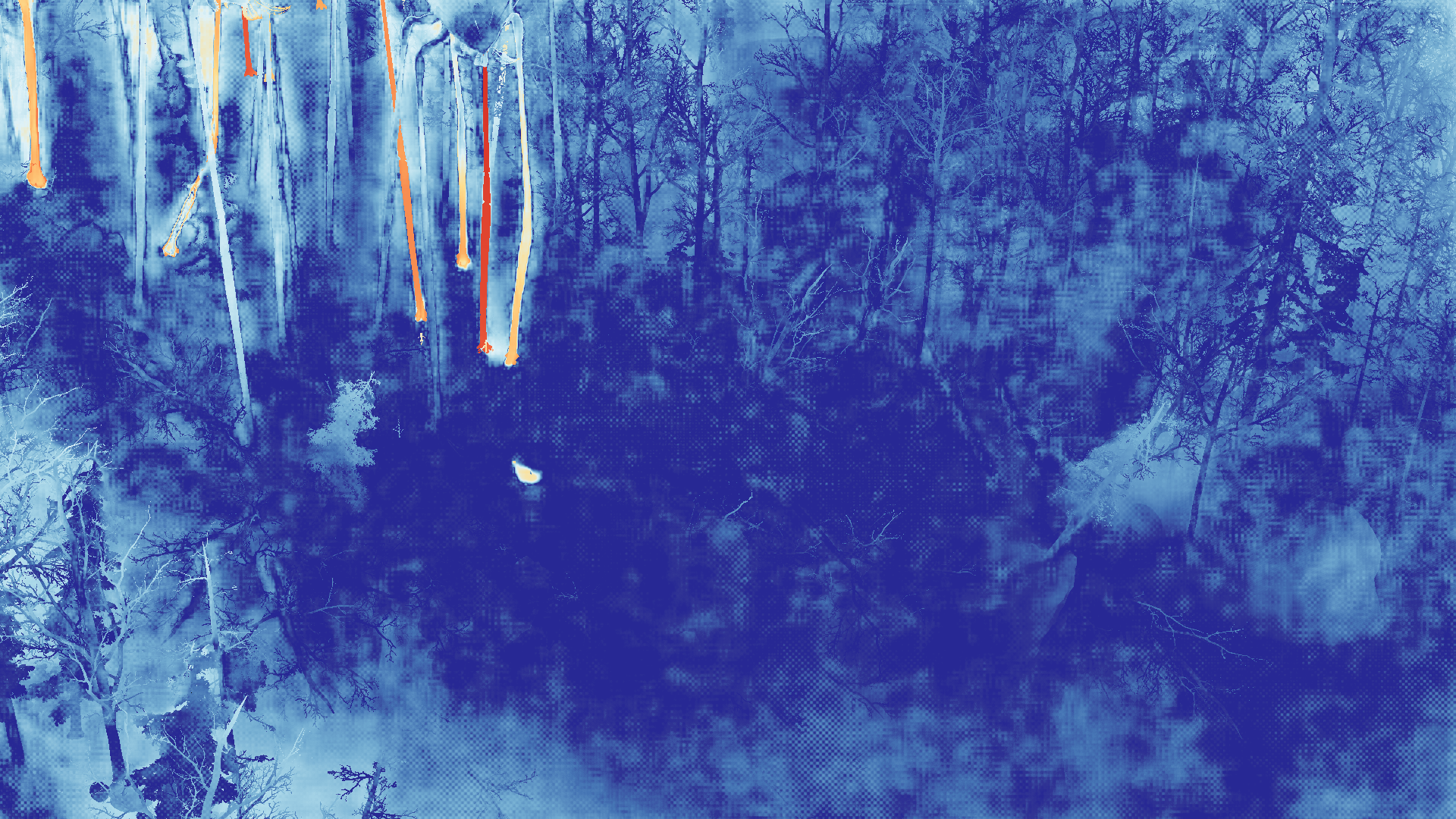 grayscale visualization of optical flow error