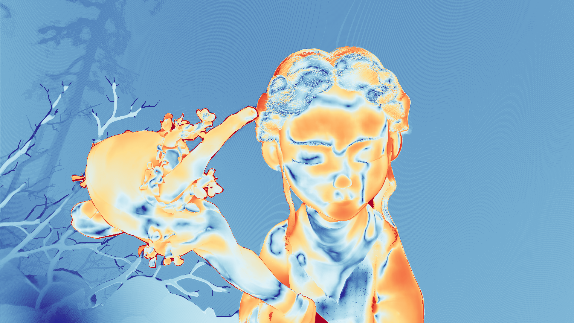 grayscale visualization of optical flow error