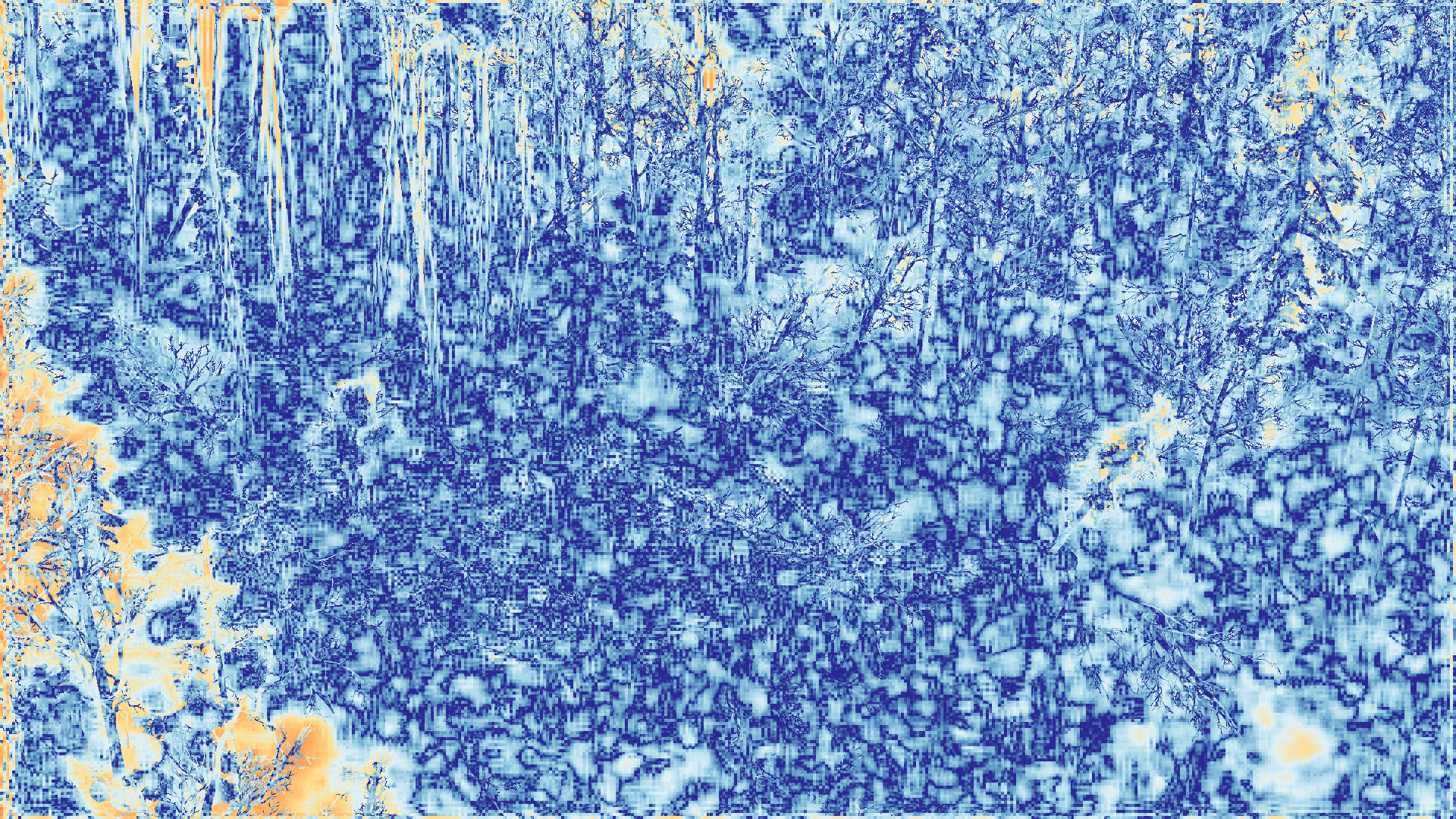 grayscale visualization of disparity 1 error