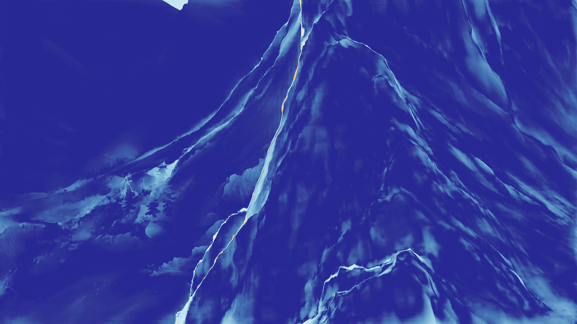 grayscale visualization of optical flow error